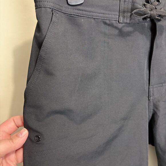 UV Skinz Men's Large Black Board Shorts UPF 50+ Swim Trunks Beach Pool Vacation - Picture 2 of 7